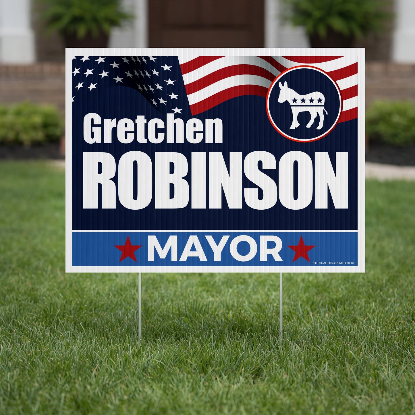 Custom Democrat 18"x24" Political Yard Signs