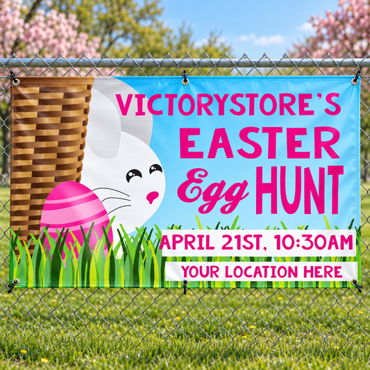 Custom Easter Egg Hunt Banner