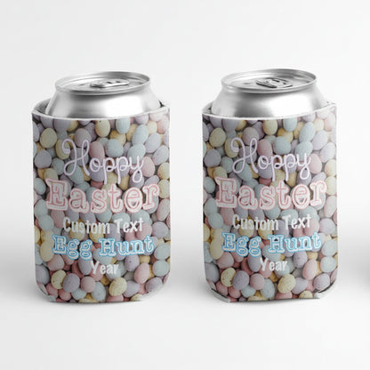Custom Easter Egg Hunt Can and Beverage Coolers