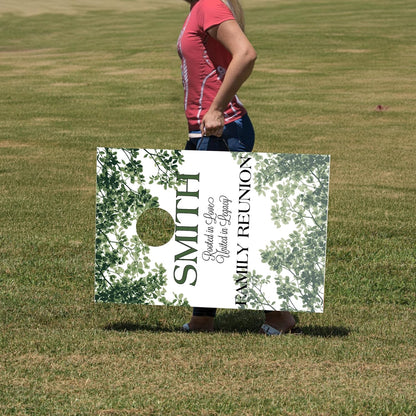Custom Family Reunion Cornhole Set with Personalized Name, 35x24