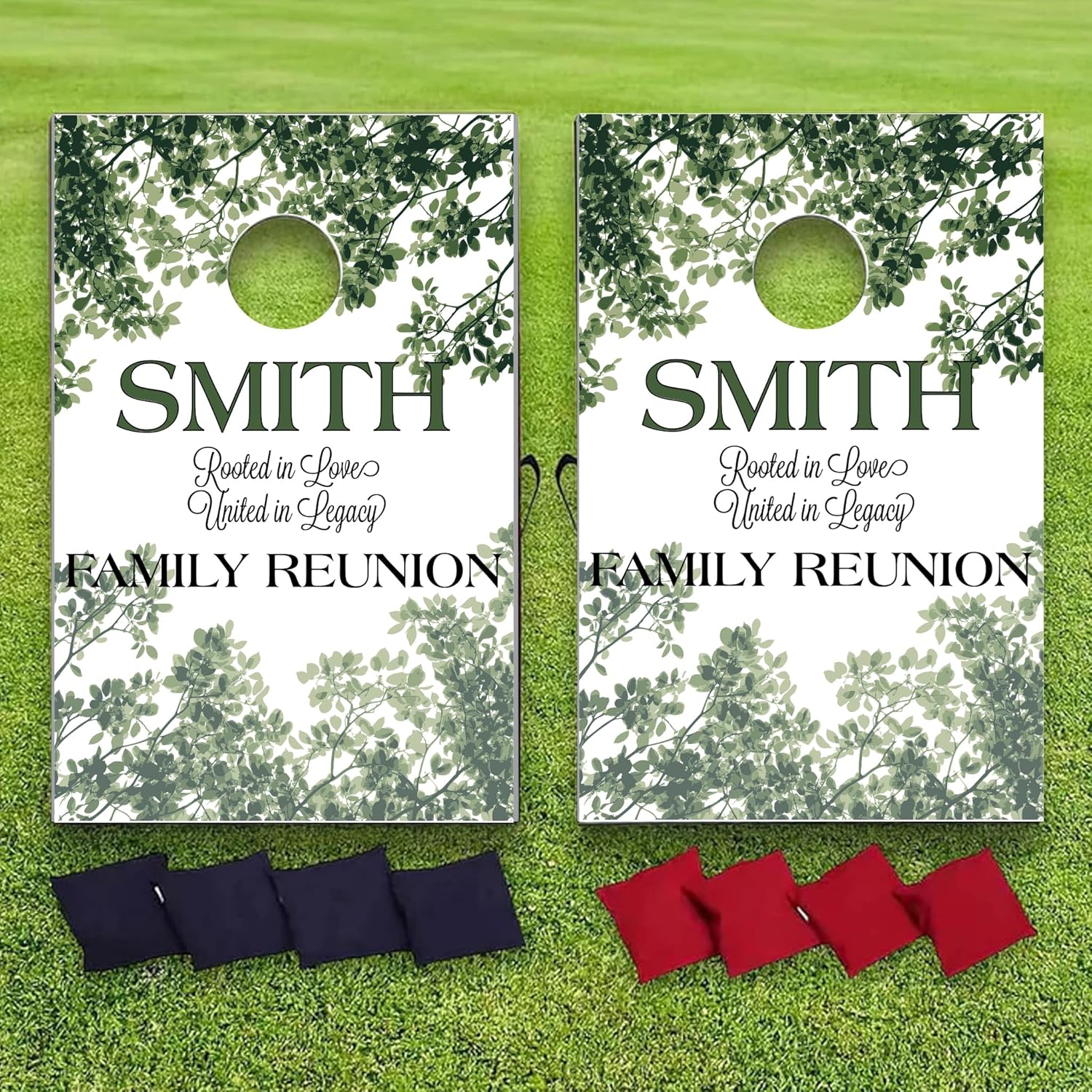 Custom Family Reunion Cornhole Set with Personalized Name, 35x24