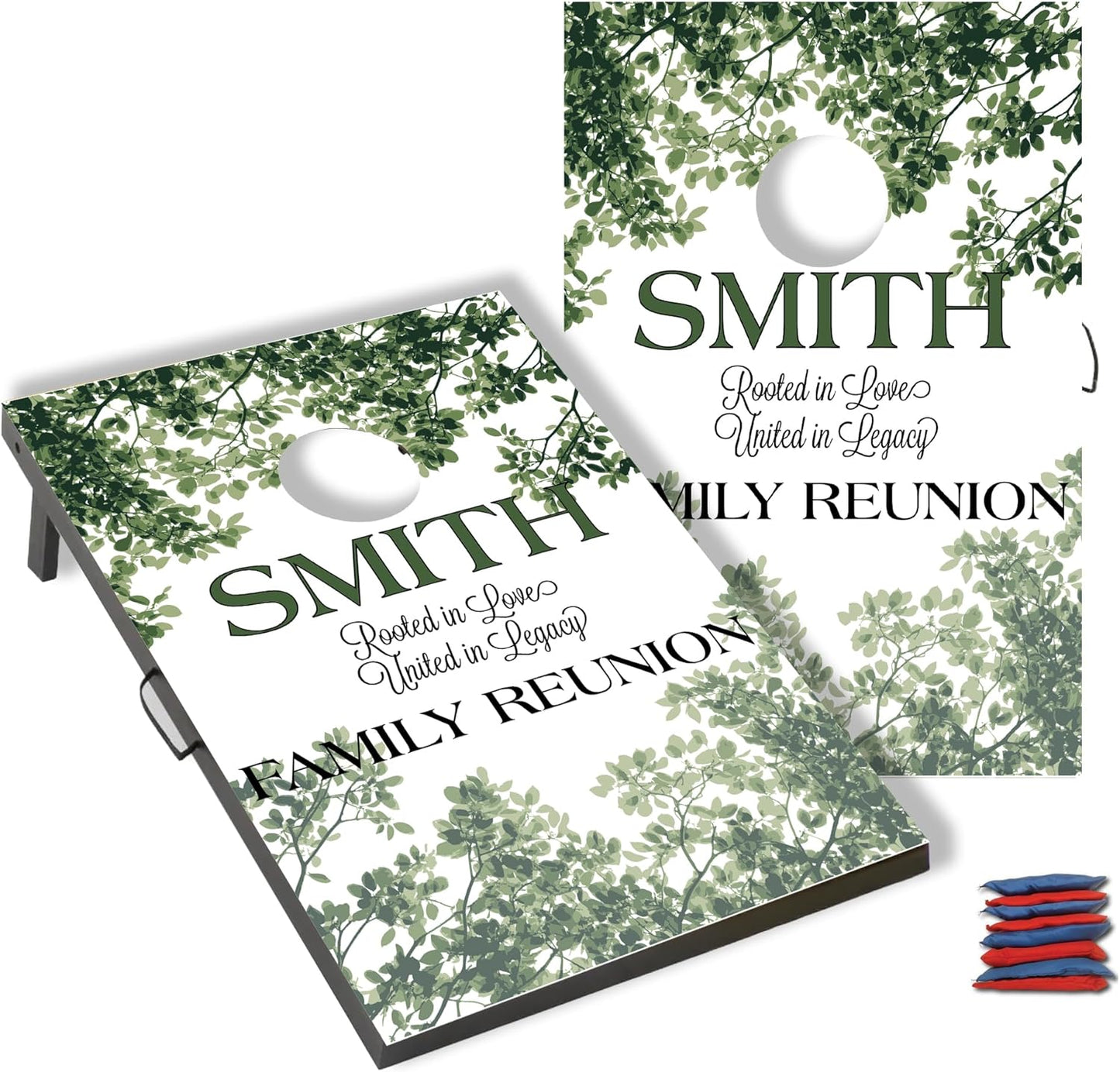 Custom Family Reunion Cornhole Set with Personalized Name, 35x24