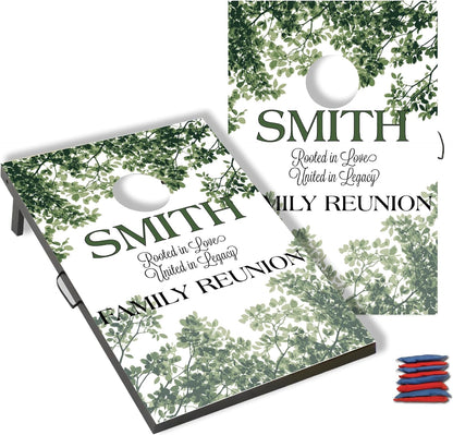 Custom Family Reunion Cornhole Set with Personalized Name, 35x24