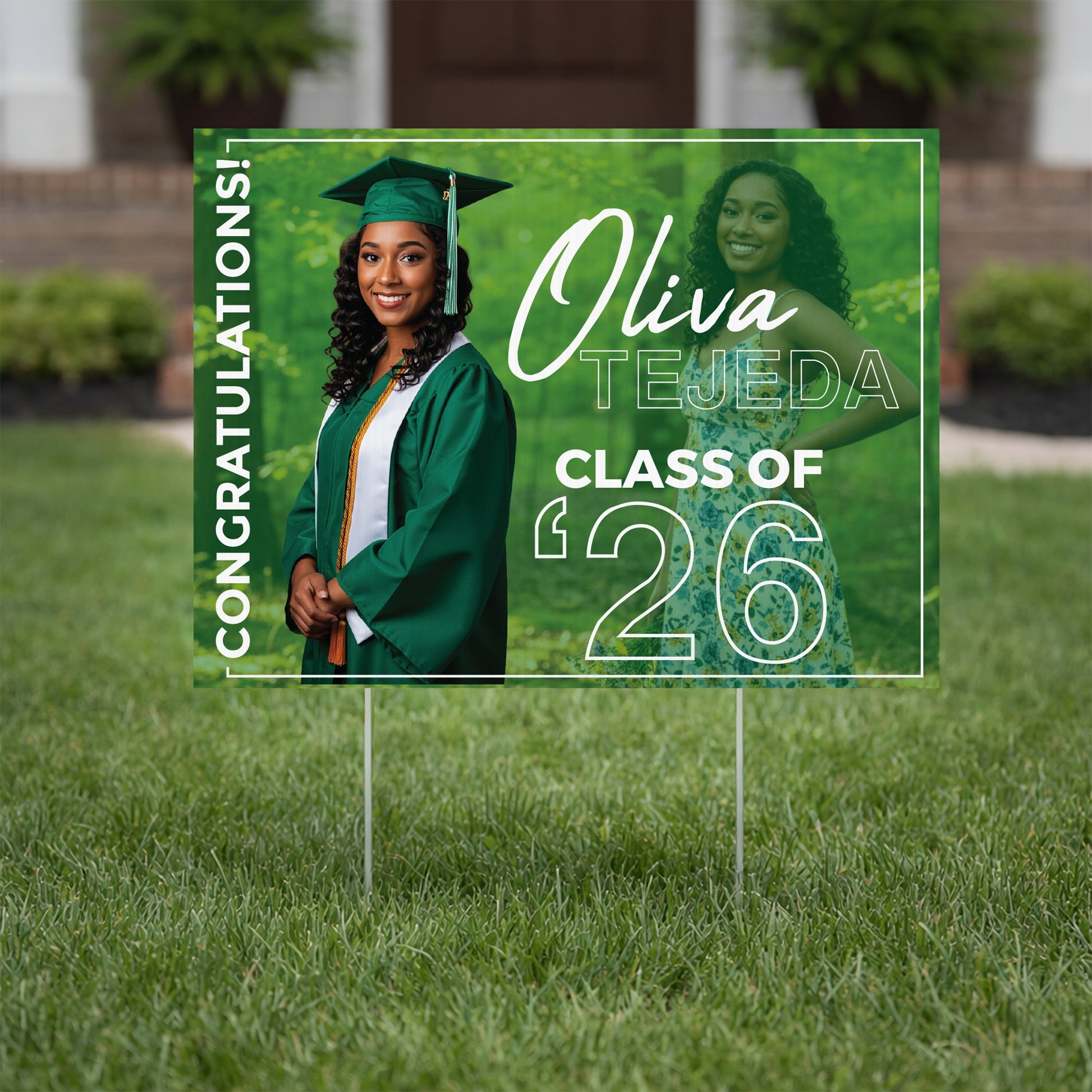 Custom Graduation Yard Signs 18"x24" Senior Yard Signs