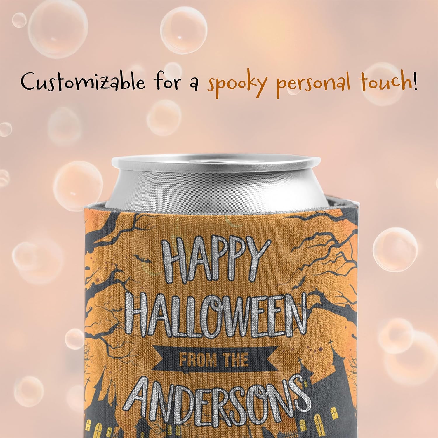 Custom Halloween Can Coolers - Set of 6 - “I Have Been Ready for Halloween Since Last Halloween”