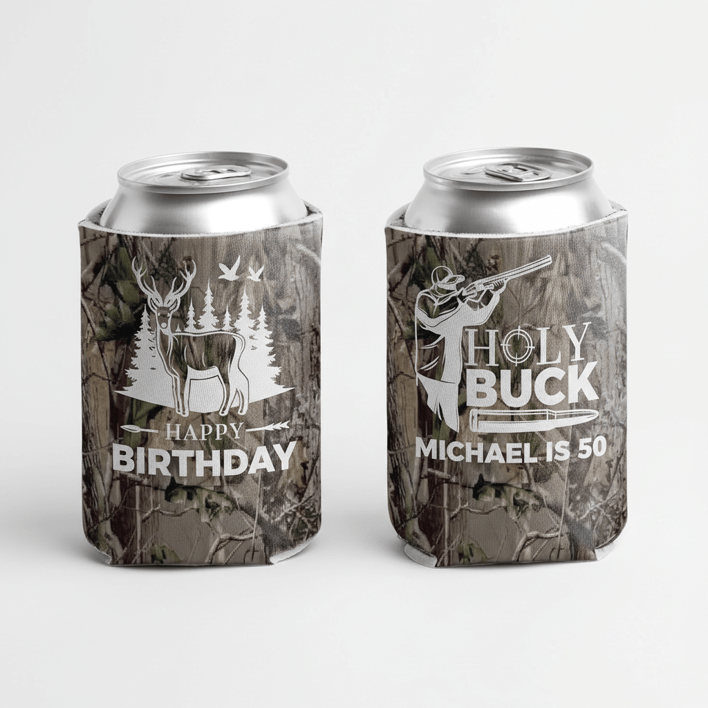 Custom Holy Buck Birthday Can Cooler