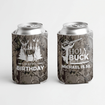 Custom Holy Buck Birthday Can Cooler