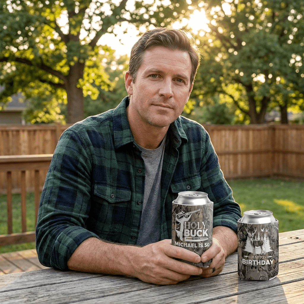 Custom Holy Buck Birthday Can Cooler