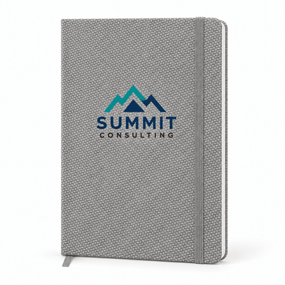 Custom Logo Textured Hardcover Notebook - Arco A5 Knit