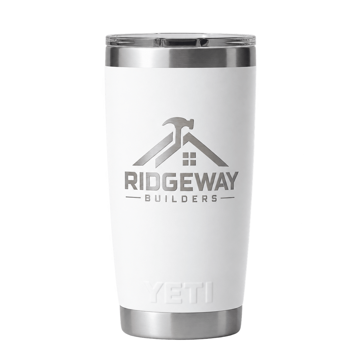 Custom Logo YETI® Rambler® 20 oz Tumbler – Laser Engraved