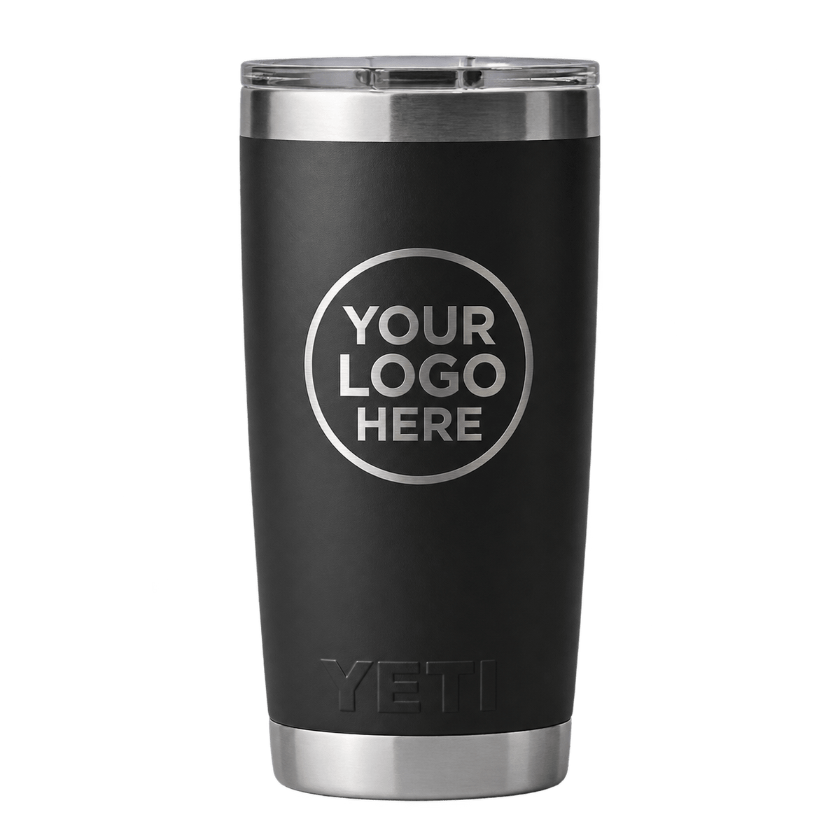 Custom Logo YETI® Rambler® 20 oz Tumbler – Laser Engraved