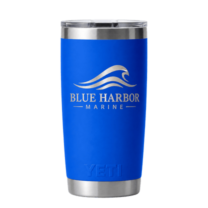 Custom Logo YETI® Rambler® 20 oz Tumbler – Laser Engraved