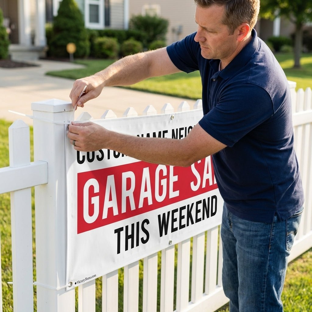 Custom Neighborhood Garage Sale Banner – VictoryStore.com