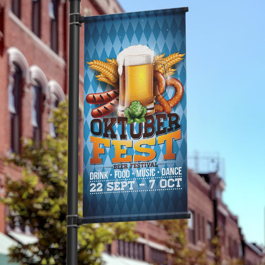 Custom Oktoberfest Pole Banner