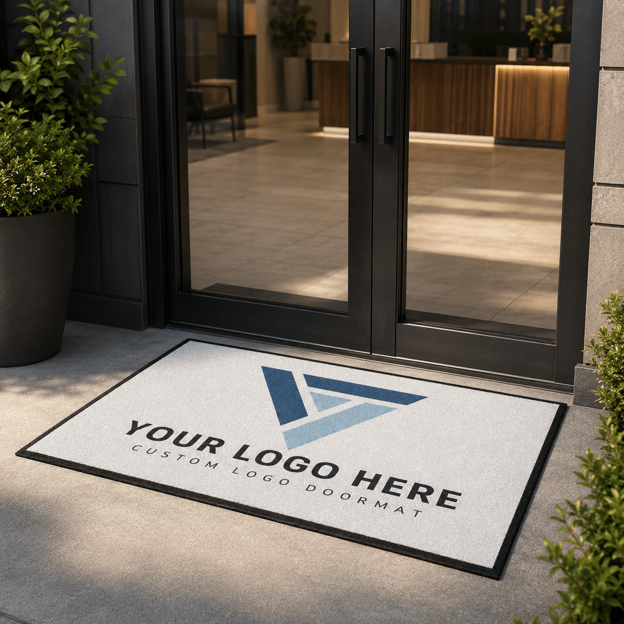 Custom Business Logo Doormat | Free Shipping – VictoryStore.com