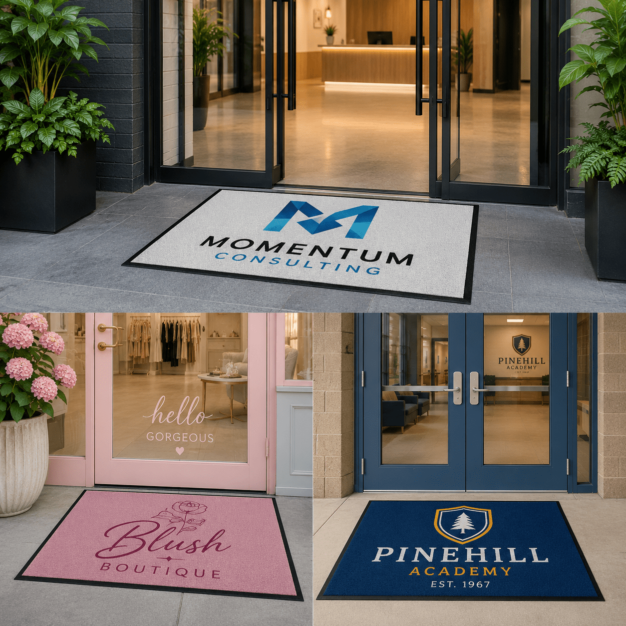 Custom Photo Doormat Any Color Custom Logo Doormat Full Color, Commercial Business Doormats