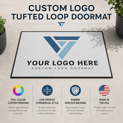 Custom Photo Doormat Any Color Custom Logo Doormat Full Color, Commercial Business Doormats