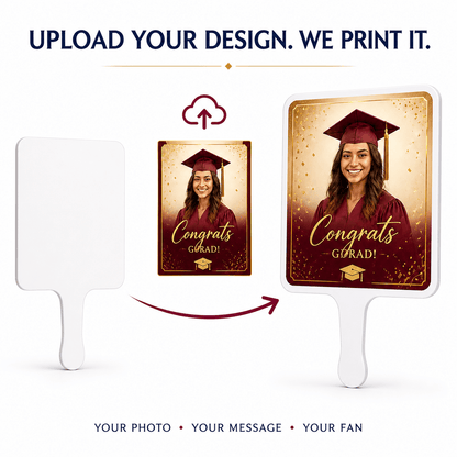 Custom Photo Hand Held Fans | 8" x 10.5"
