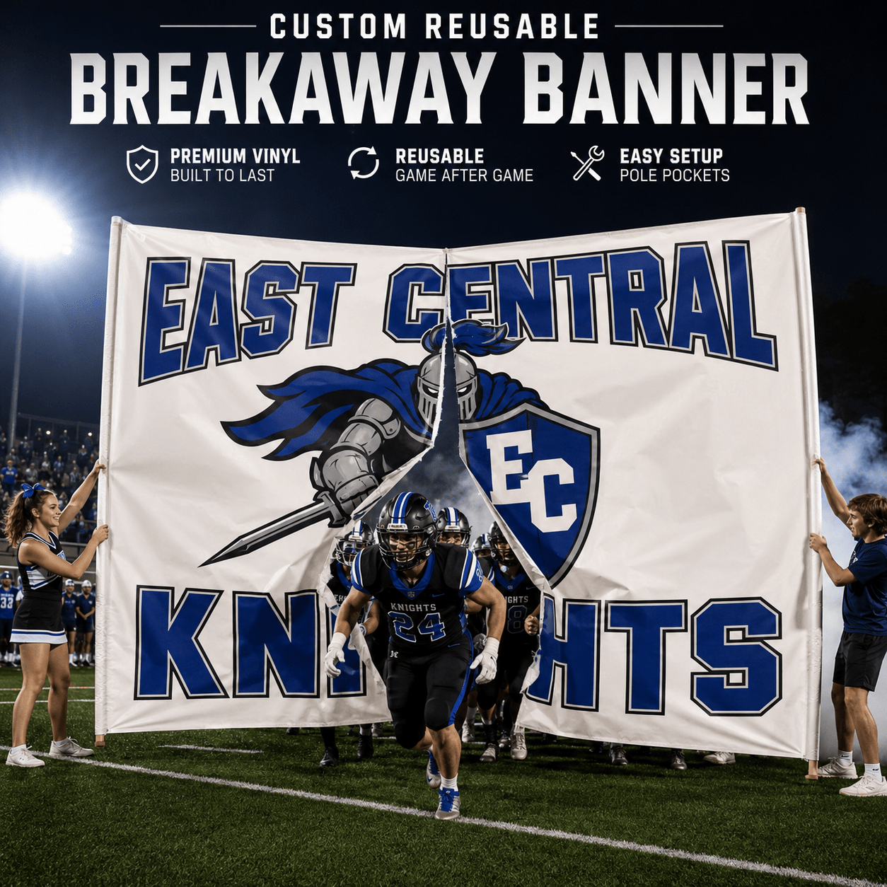 Custom Reusable Breakaway Banner | 8'x12'