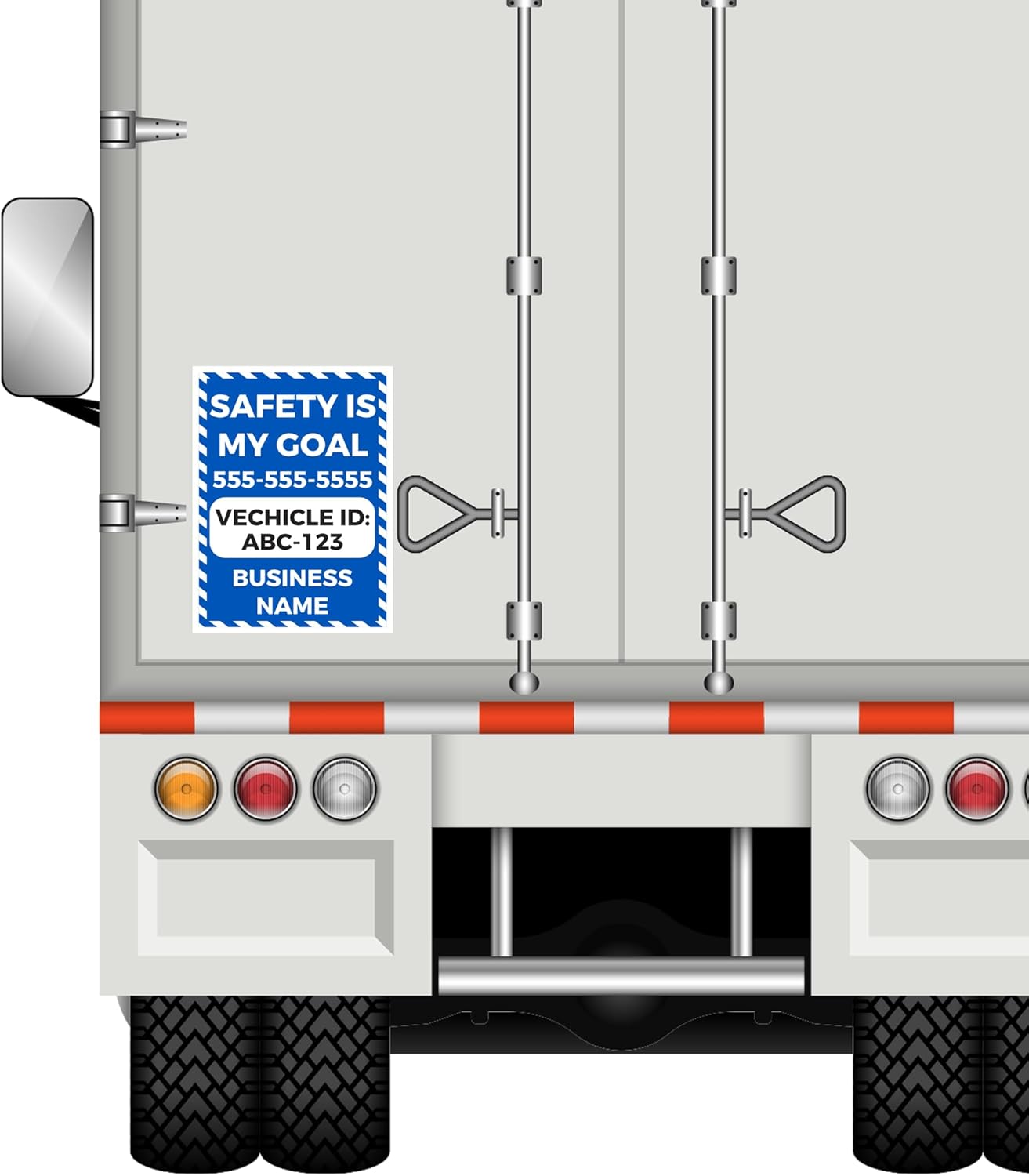 Custom Safety Is My Goal Car Magnets 24x18 Inch (Pair)