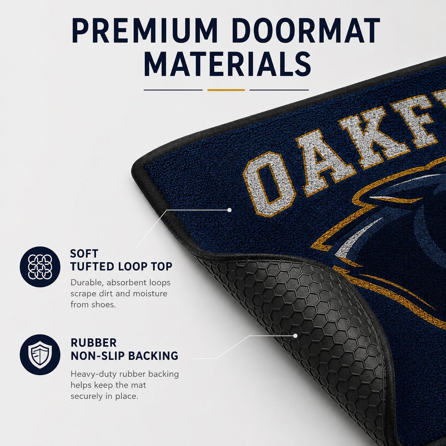 Custom School Logo Doormat – Personalized Entrance Mat