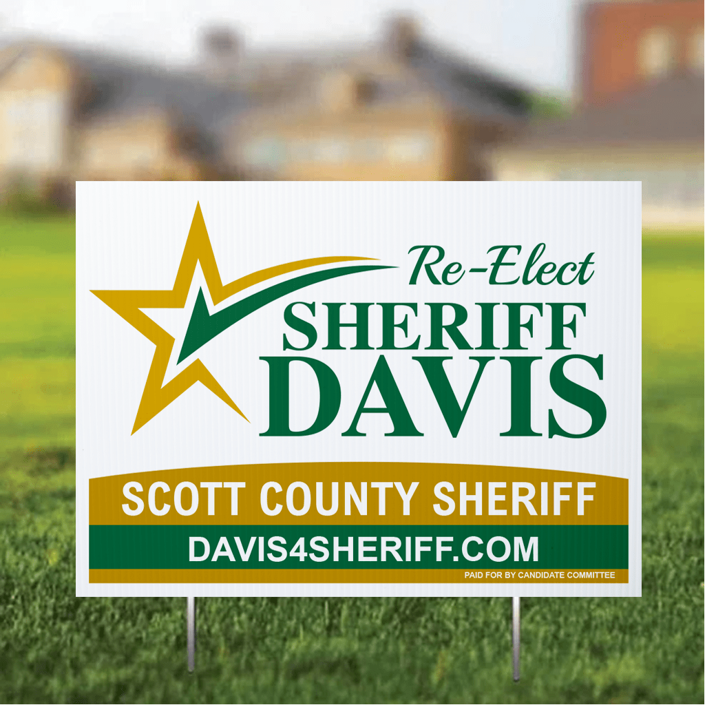 Custom Sheriff 18"x24" Yard Signs