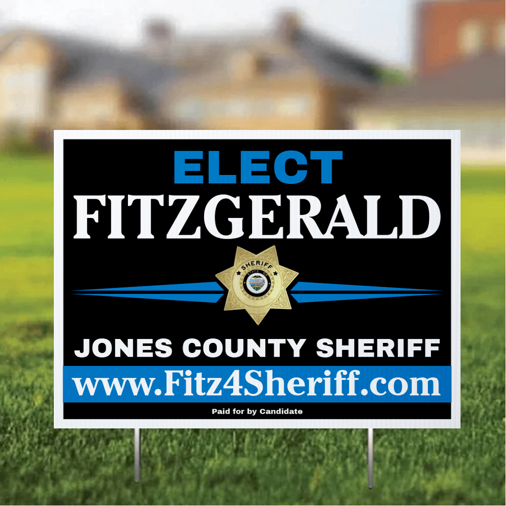 Custom Sheriff 18"x24" Yard Signs