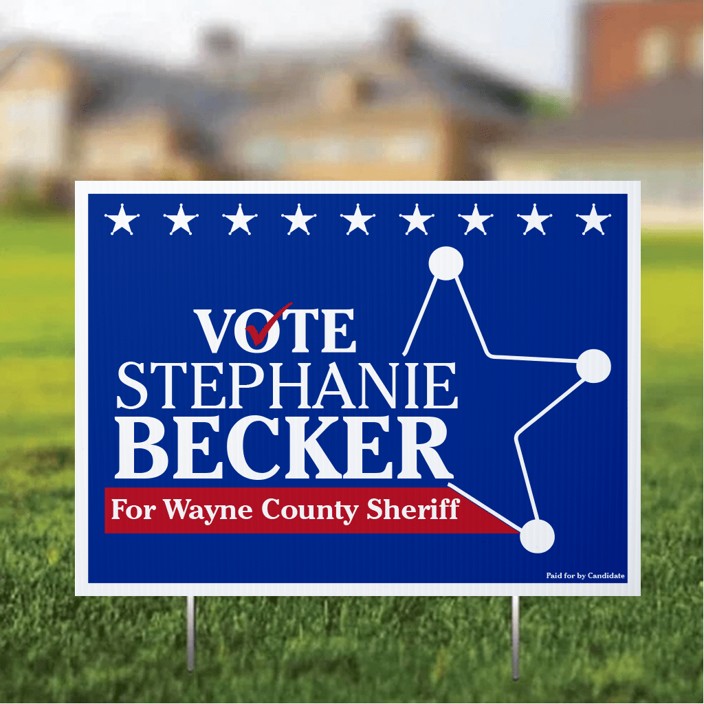 Custom Sheriff 18"x24" Yard Signs