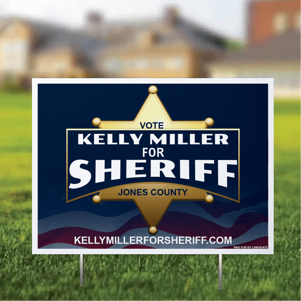 Custom Sheriff 18"x24" Yard Signs