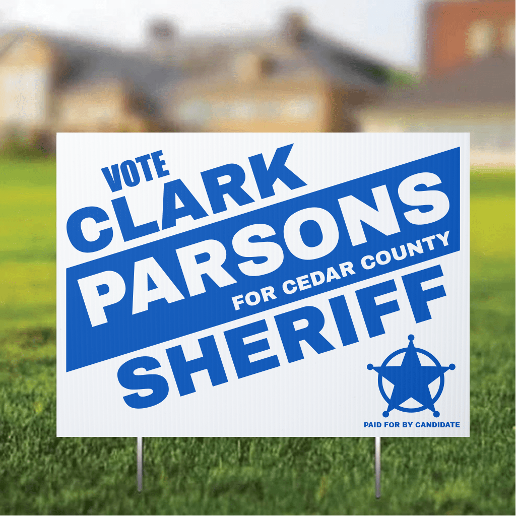 Custom Sheriff 18"x24" Yard Signs