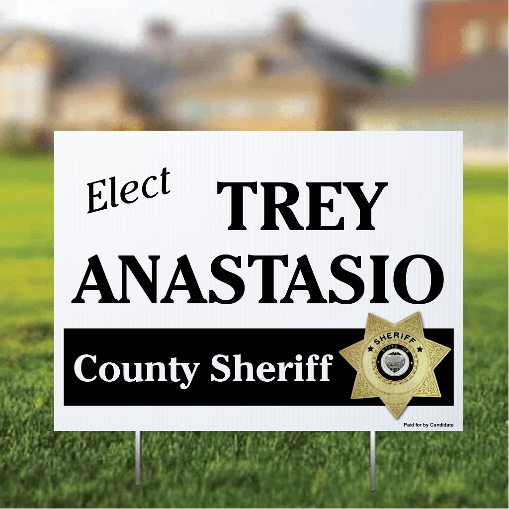 Custom Sheriff 18"x24" Yard Signs