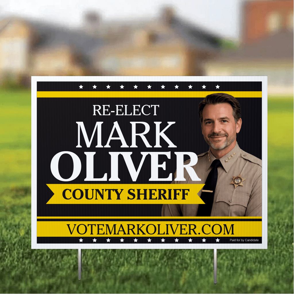 Custom Sheriff 18"x24" Yard Signs