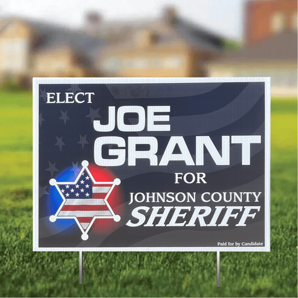 Custom Sheriff 18"x24" Yard Signs
