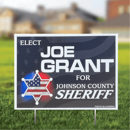 Custom Sheriff 18"x24" Yard Signs