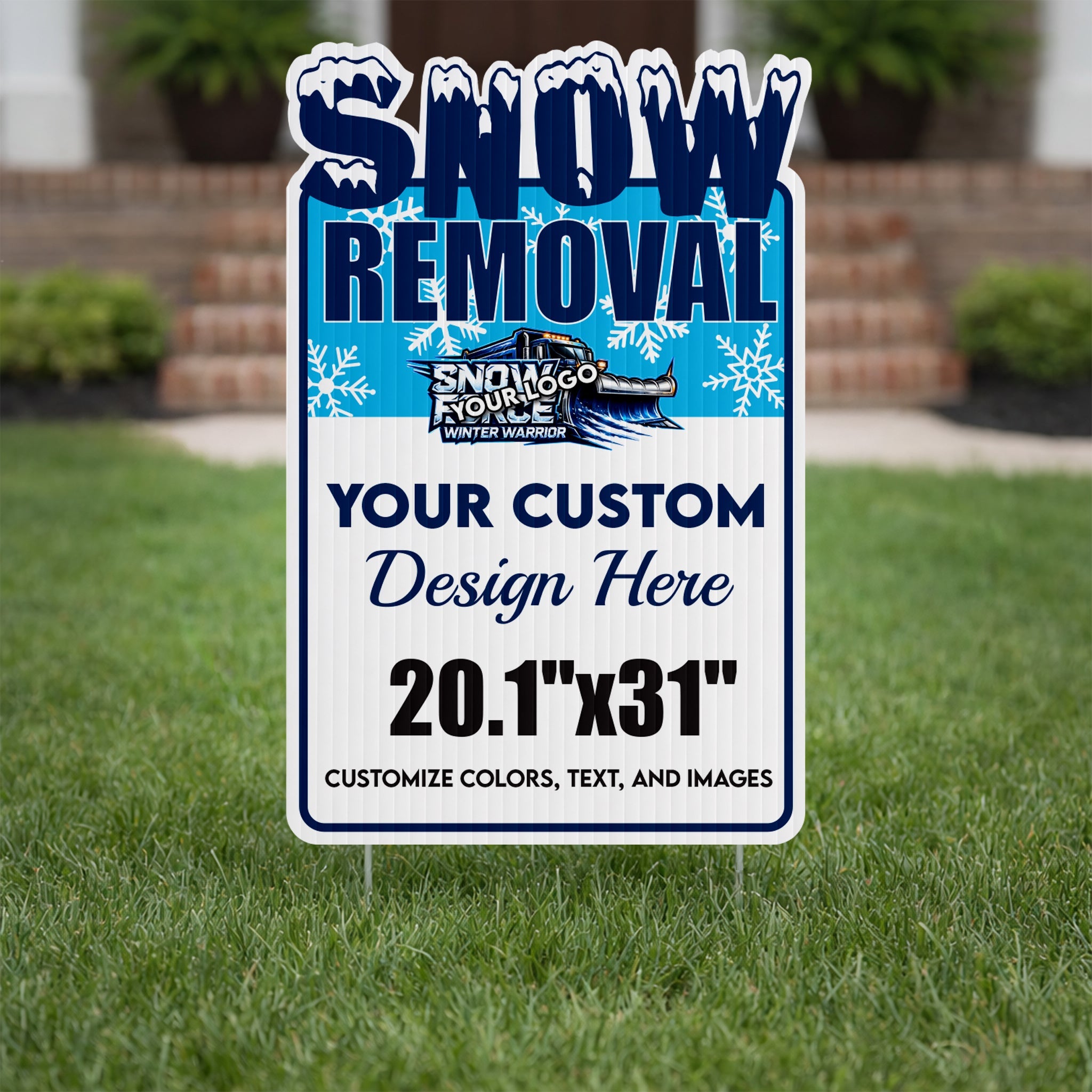 Remove Snow Sign Custom Snow Removal Yard Signs | Cheap & Fast – VictoryStore.com