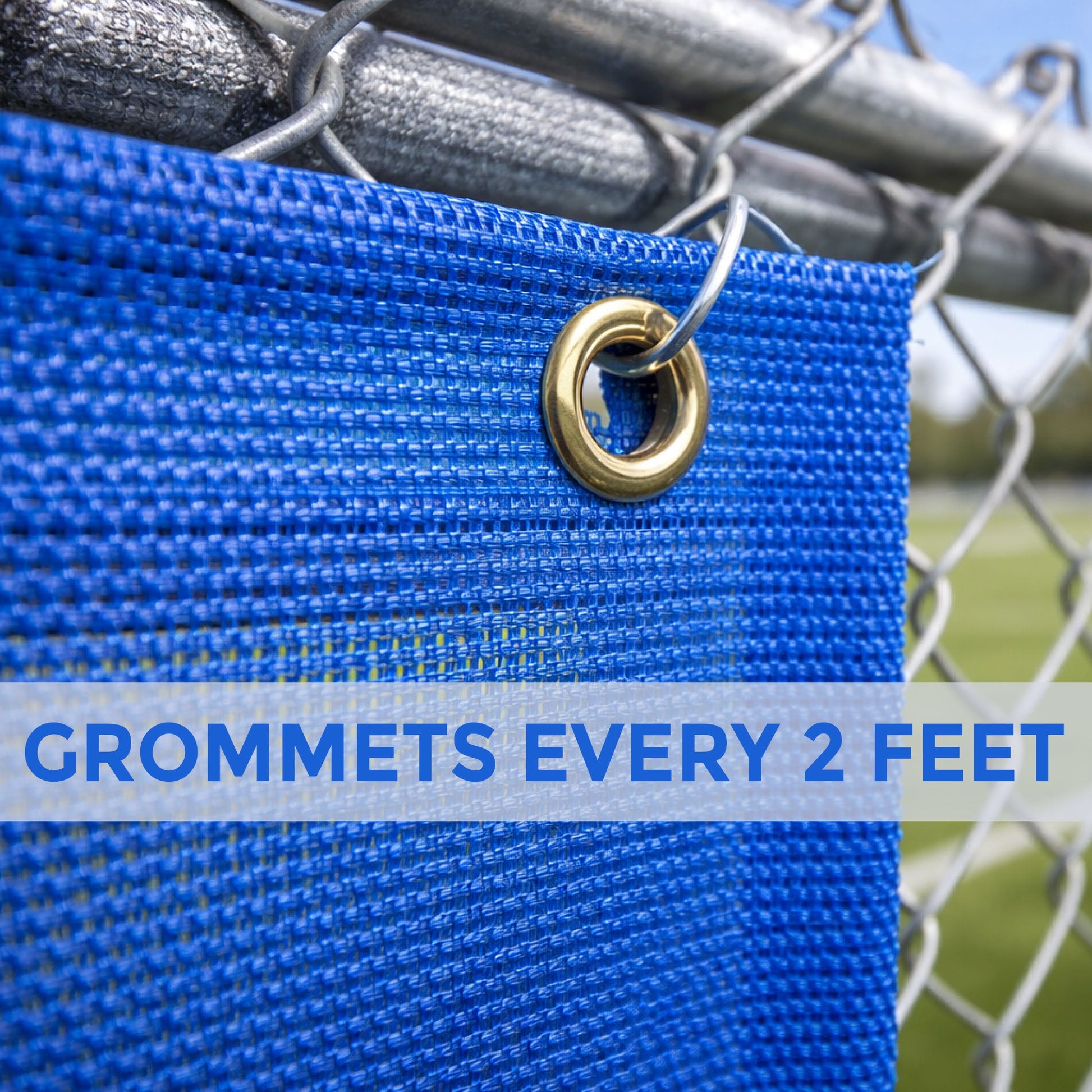 Custom Soccer Mesh Windscreen Banner – Personalized Fence Wrap with Logo | Wind - Permeable