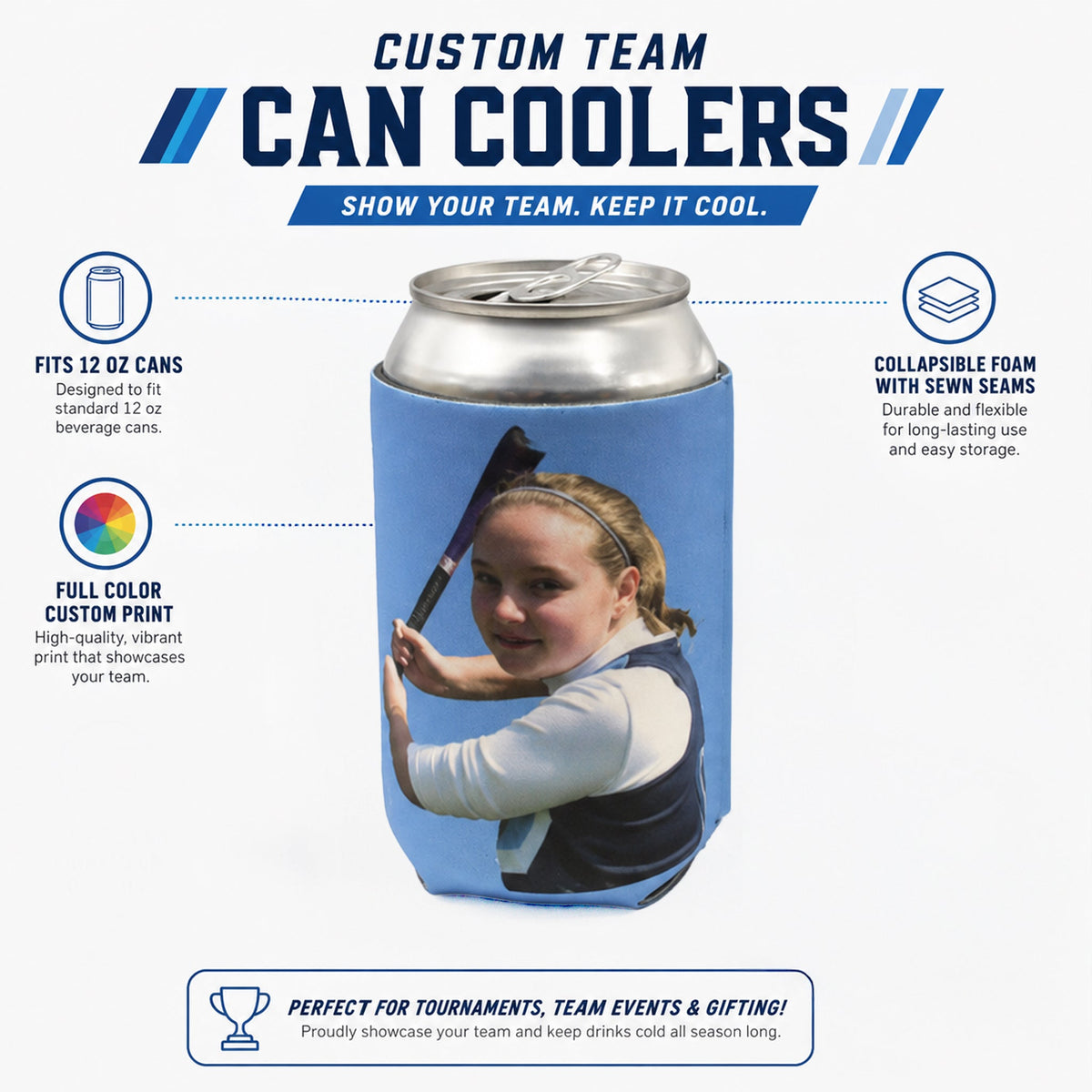 Custom Team Can Coolers