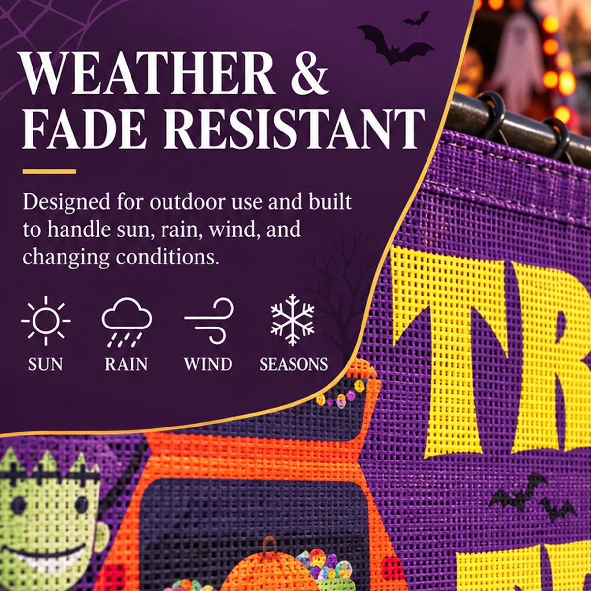 Custom Trunk or Treat Fence Banner – Personalized Outdoor Mesh Banner for Municipals, Schools, Churches and Community Centers