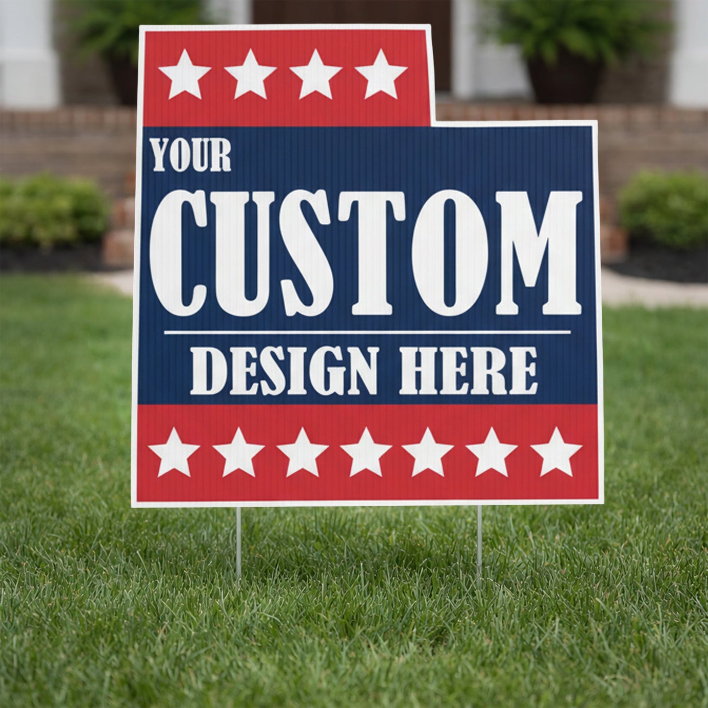 Custom - Utah - State Shaped Yard Sign