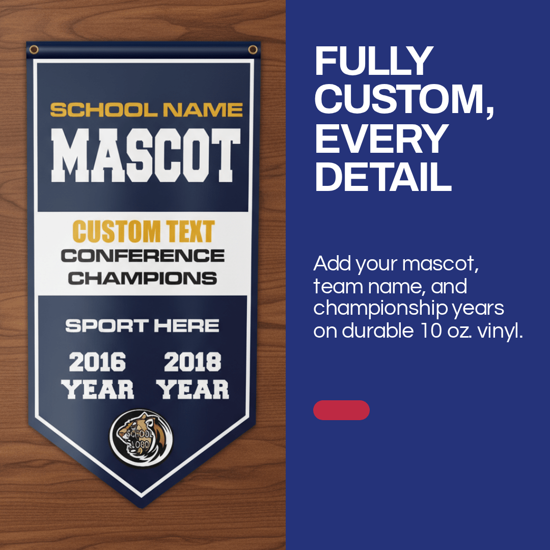 Custom Vertical Championship Team Banners