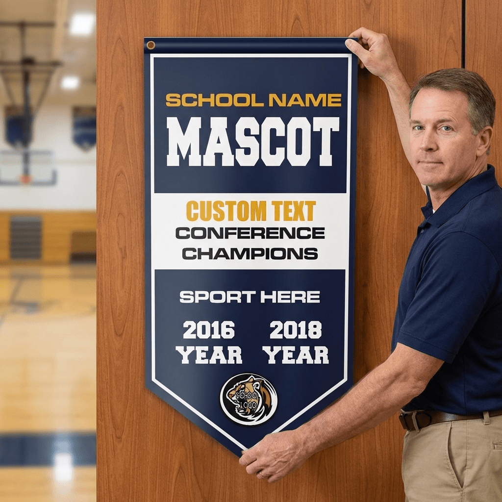Custom Vertical Championship Team Banners