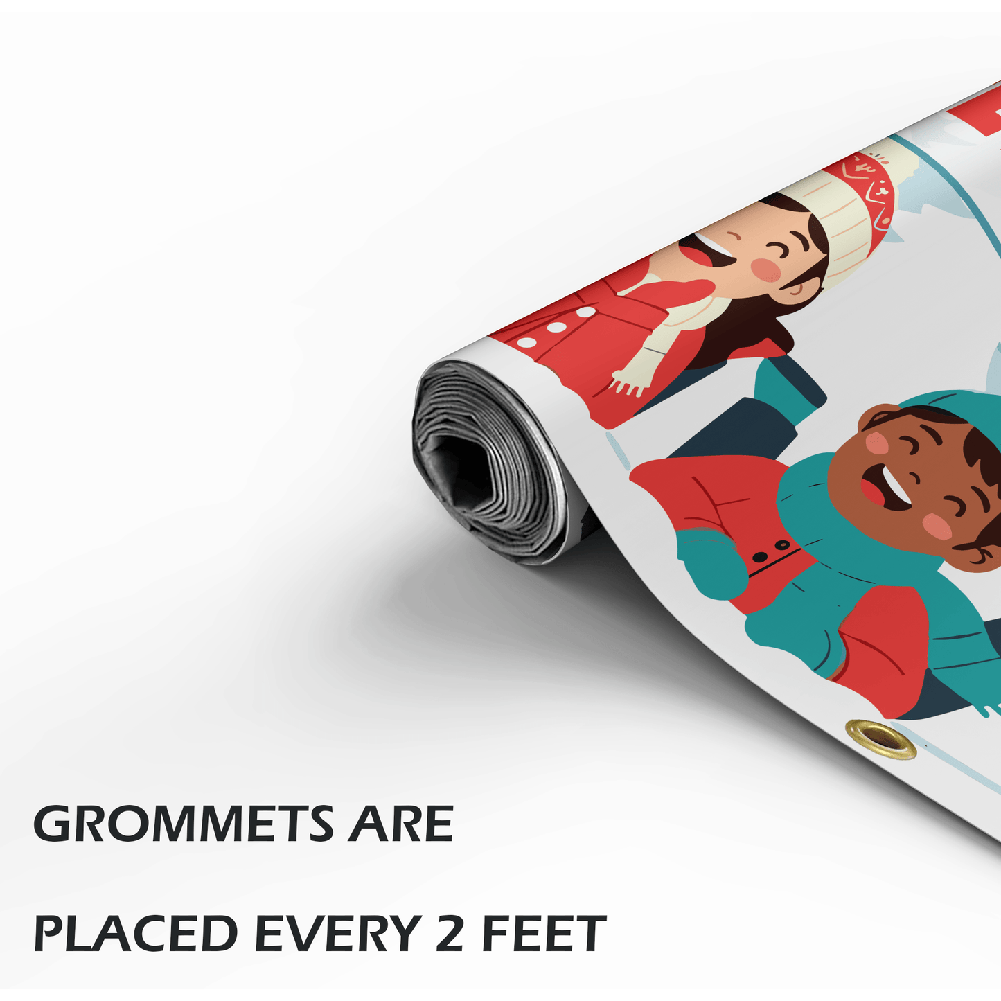 Custom Winter Break Banner for Schools - Waterproof Vinyl Banner with Grommets