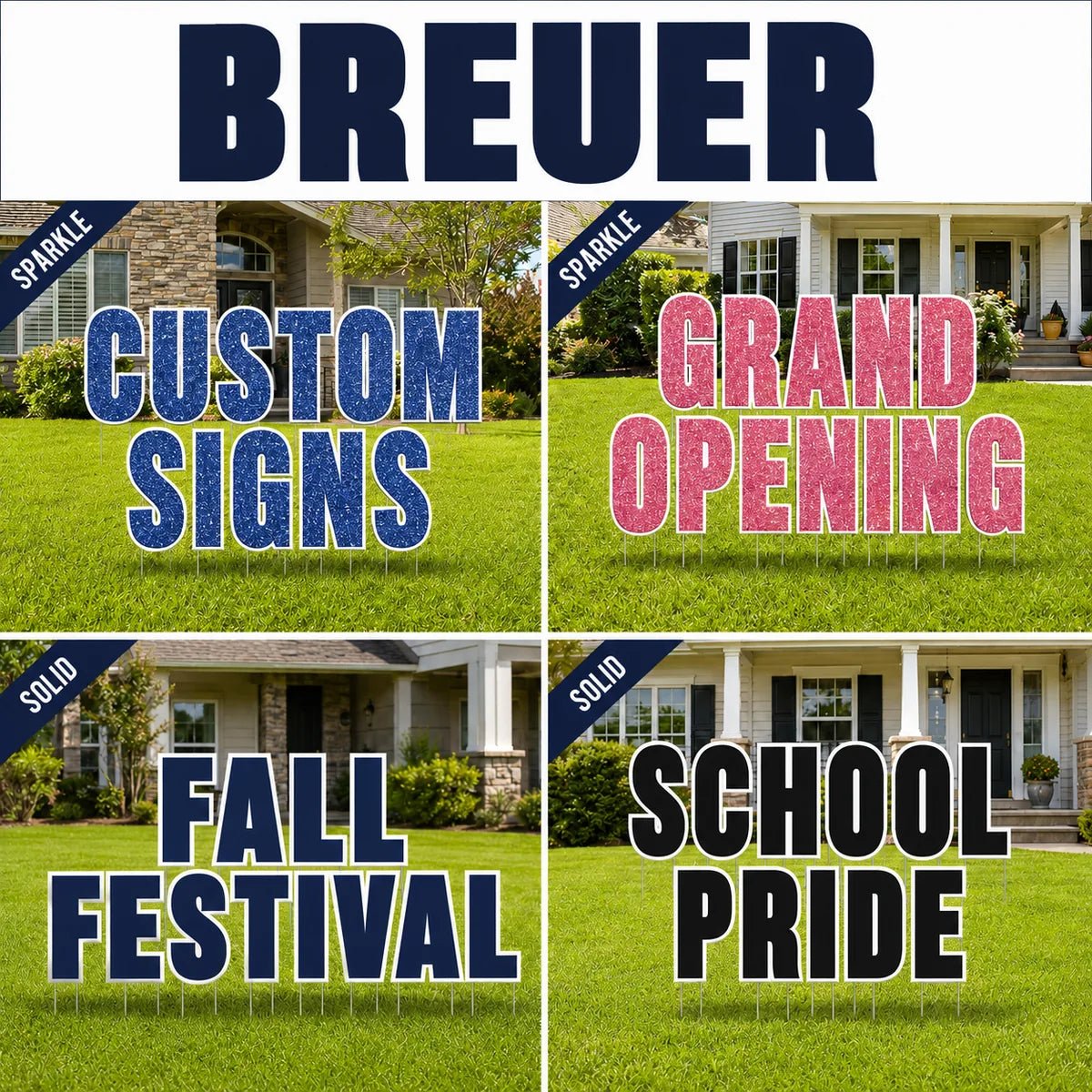 Custom Yard Letters – Choose Font, Size & Color