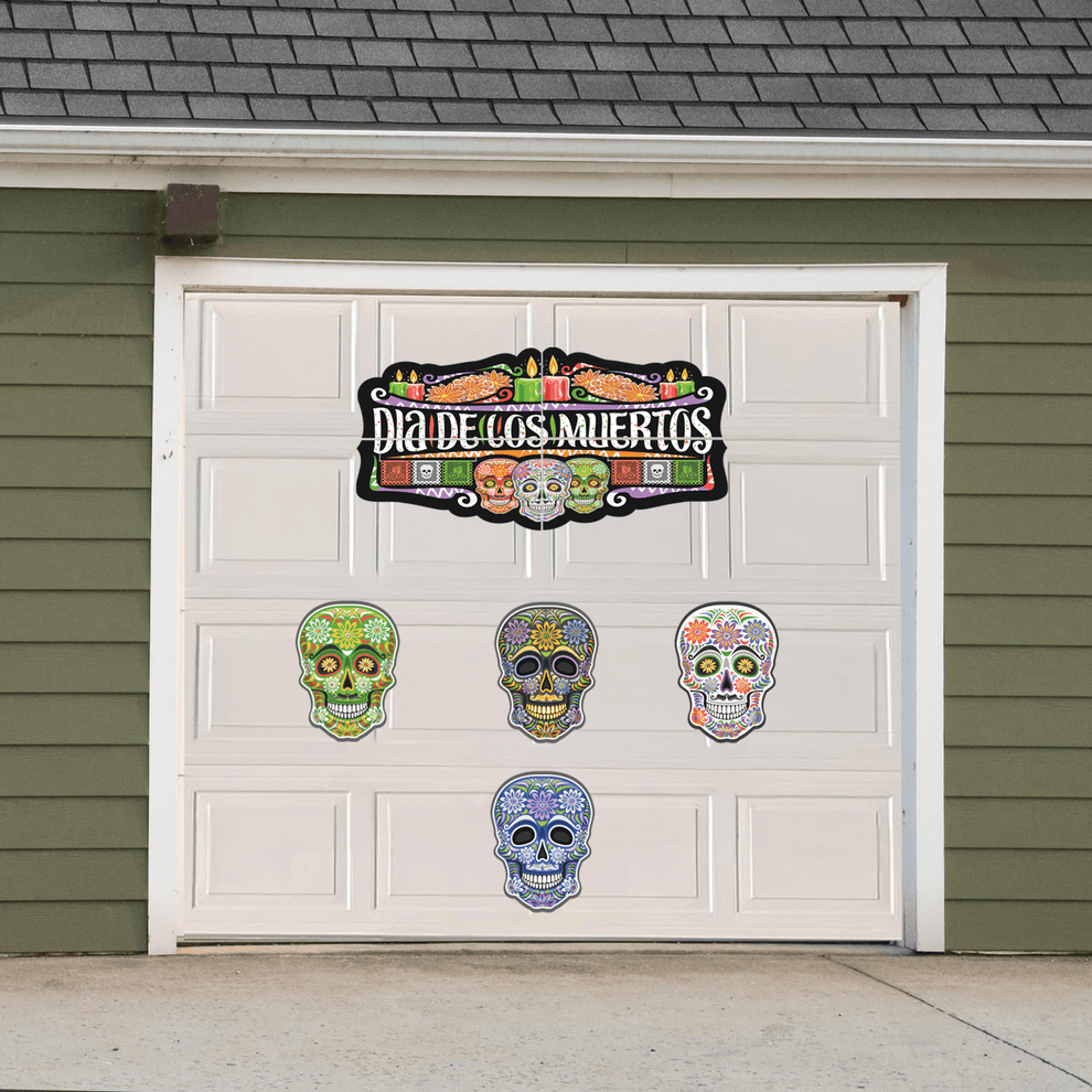 Day of The Dead Garage Door Magnets 8pc Dia de Los Muertos Decorations ...