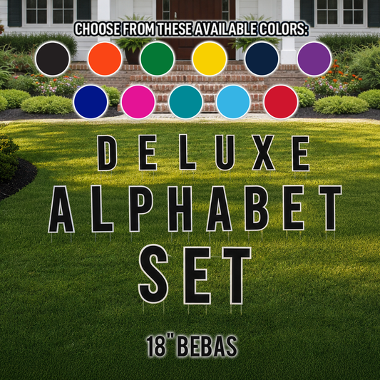 18" Bebas Solid Color Deluxe Alphabet Set - 130 pcs