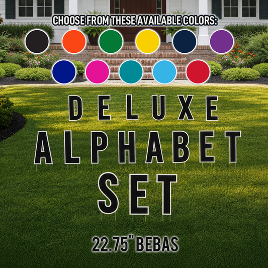 22.75" Bebas Solid Color Deluxe Alphabet Set - 130 pcs