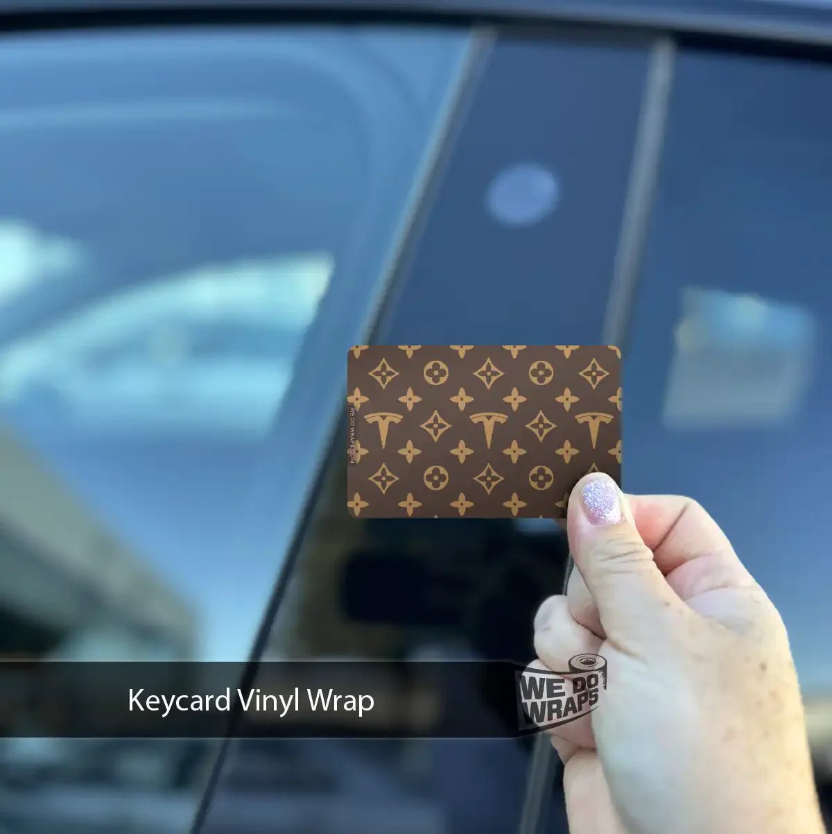 Designer Tesla Edition LV Pattern Keycard Decal