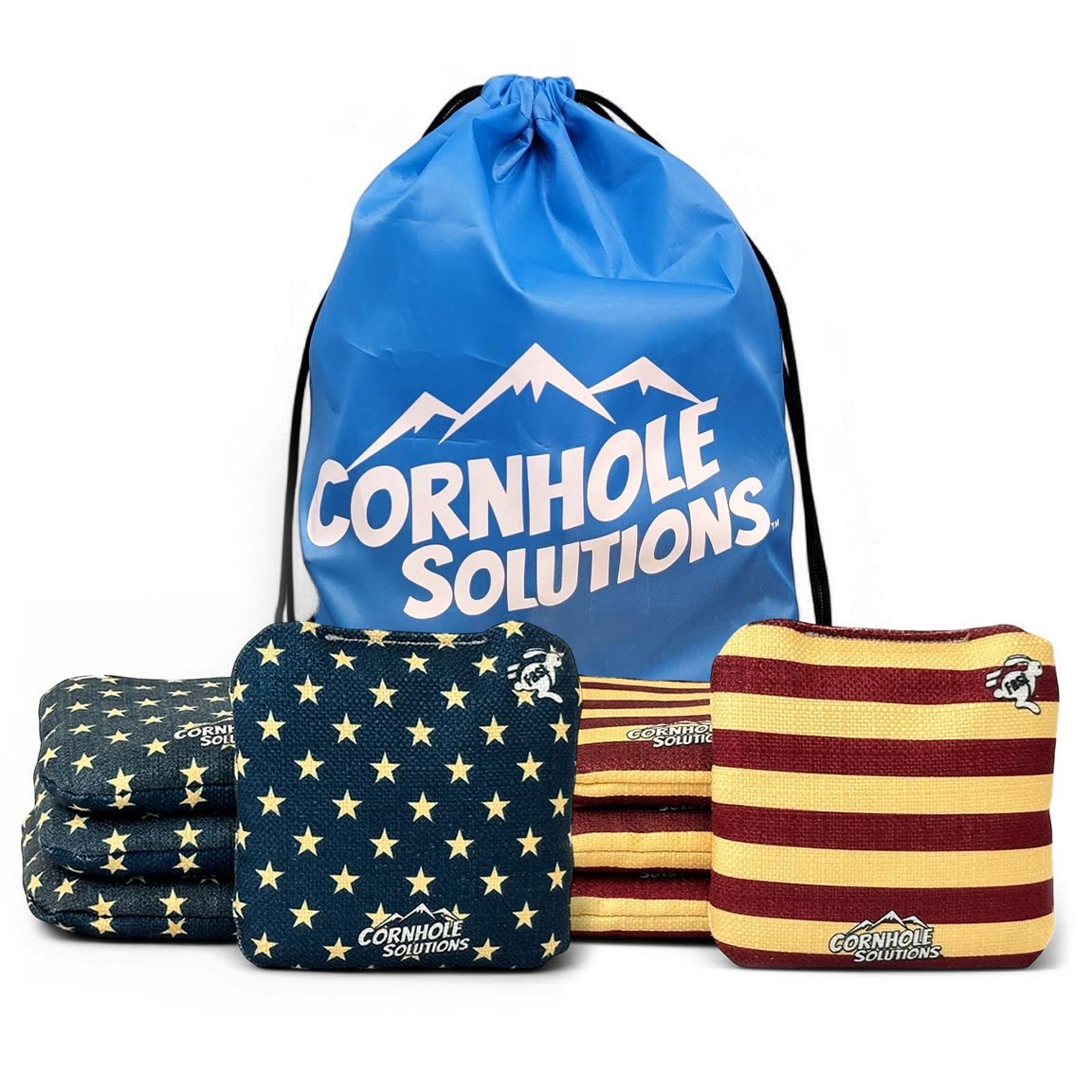 Distressed Flag Bags Rec Cornhole Bags – Set of 8