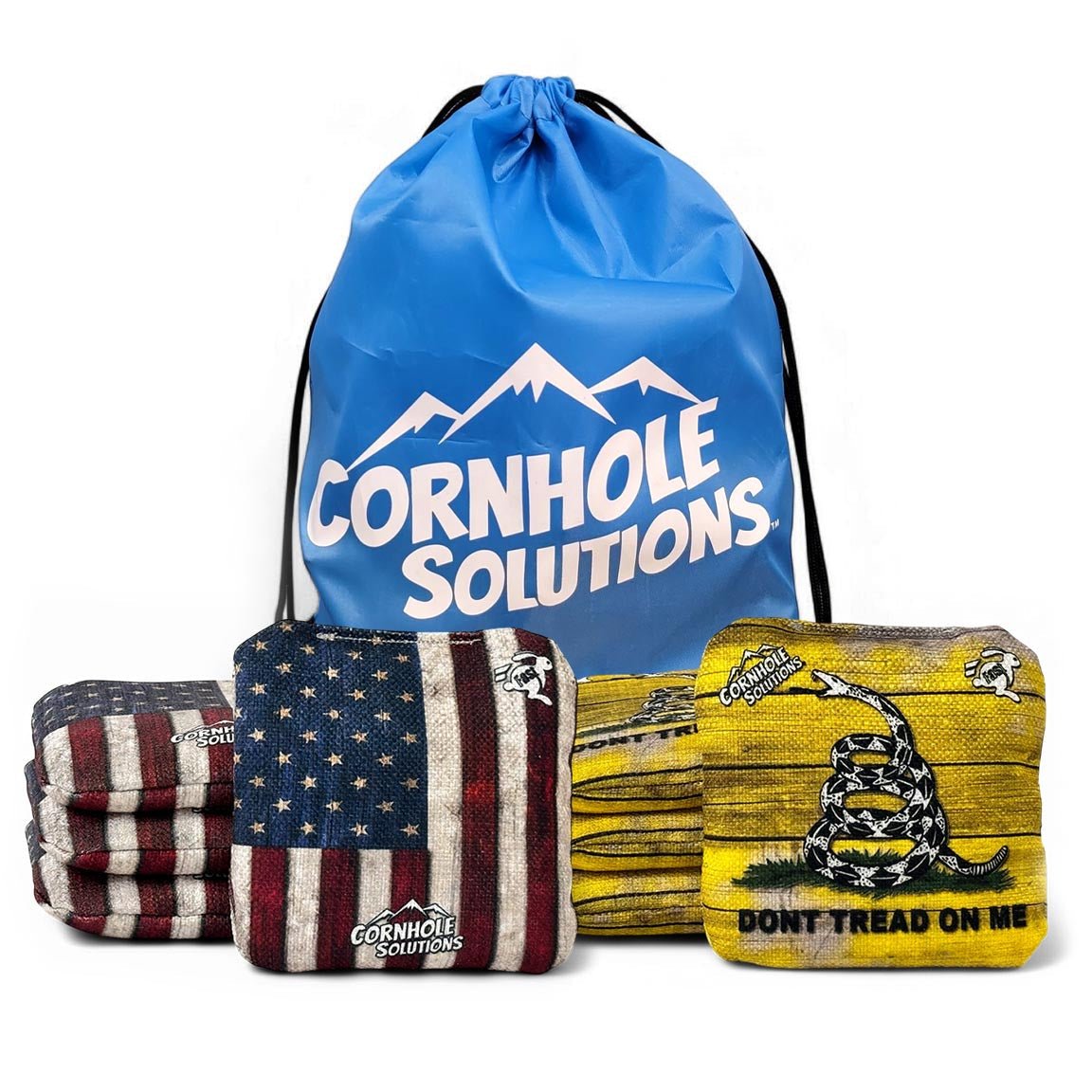 DTOM Flag Bags Rec Cornhole Bags – Set of 8 (DTOM & Flag)