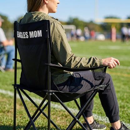 Eagles Mom Black Folding Camping Chair